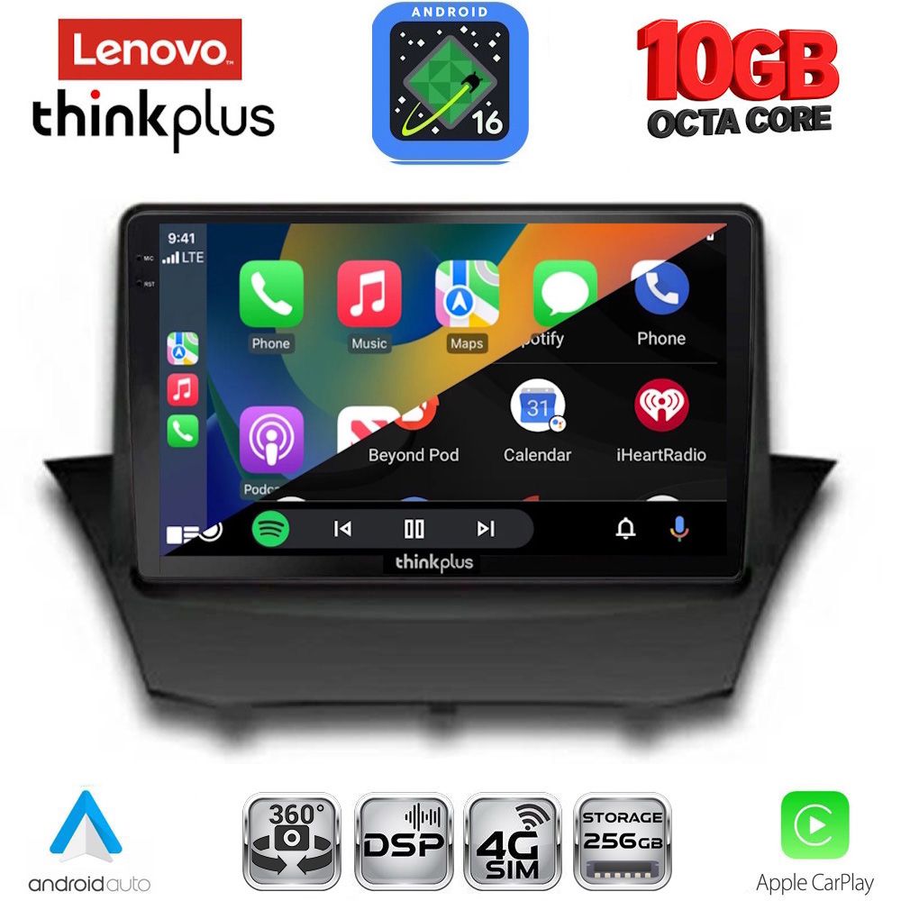 LENOVO LTM 11154A_CPA (9inc) MULTIMEDIA TABLET for FORD FIESTA mod. 2008-2017 LENOVO LTM 11154A_CPA (9inc) MULTIMEDIA TABLET for FORD FIESTA mod. 2008-2017