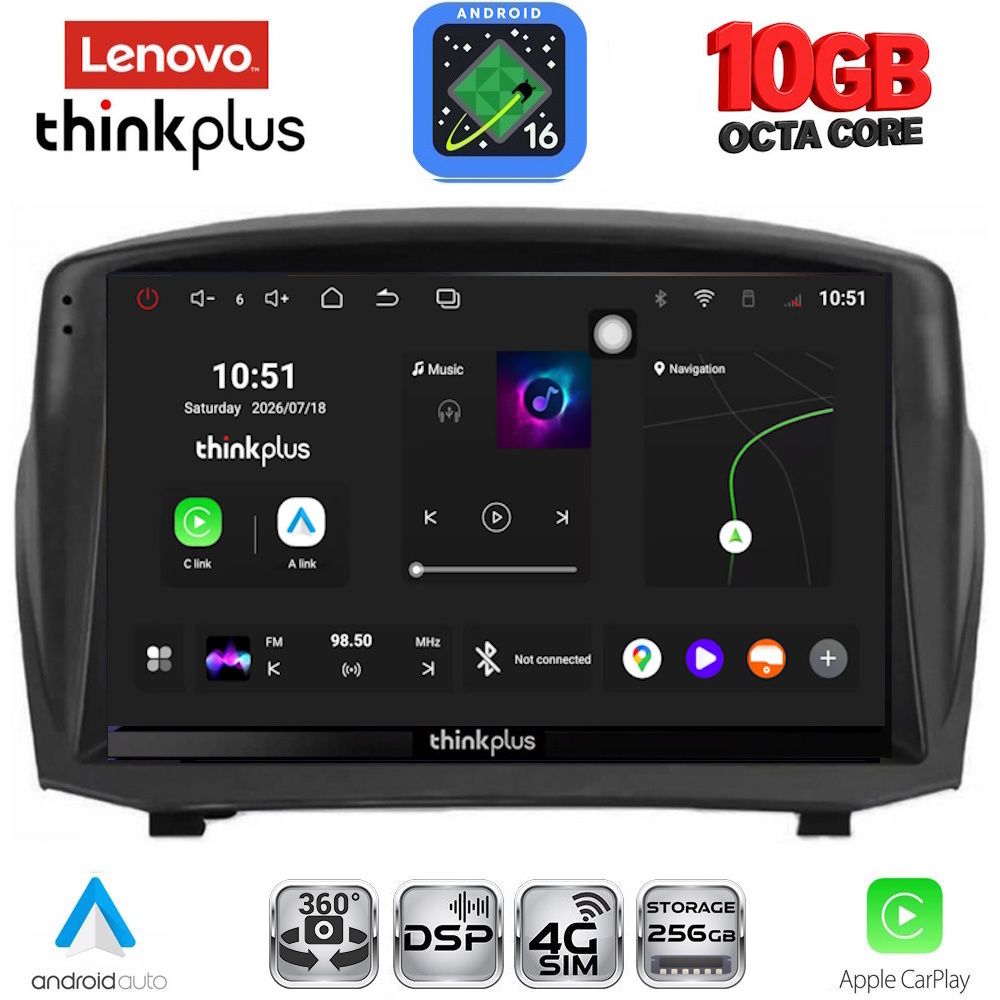 LENOVO LTM 11154B_CPA (9inc) MULTIMEDIA TABLET for FORD FIESTA mod. 2008-2017 LENOVO LTM 11154B_CPA (9inc) MULTIMEDIA TABLET for FORD FIESTA mod. 2008-2017