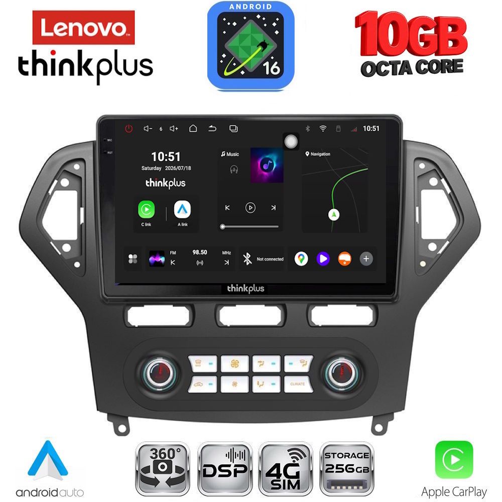 LENOVO LTM 11162_CPA CLIMA (10inc) MULTIMEDIA TABLET for FORD MONDEO mod. 2007-2011 LENOVO LTM 11162_CPA CLIMA (10inc) MULTIMEDIA TABLET for FORD MONDEO mod. 2007-2011