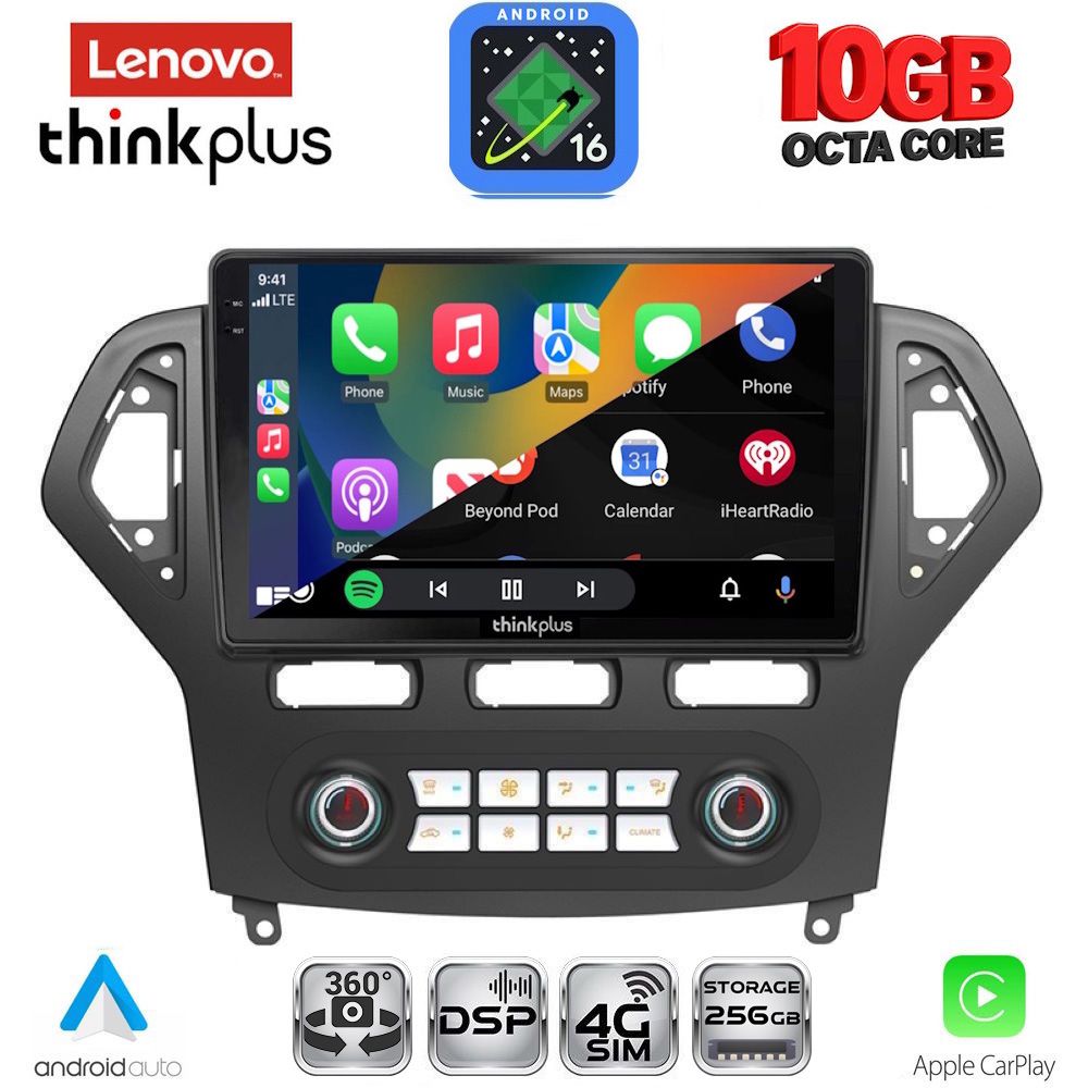 LENOVO LTM 11162_CPA CLIMA (10inc) MULTIMEDIA TABLET for FORD MONDEO mod. 2007-2011 LENOVO LTM 11162_CPA CLIMA (10inc) MULTIMEDIA TABLET for FORD MONDEO mod. 2007-2011