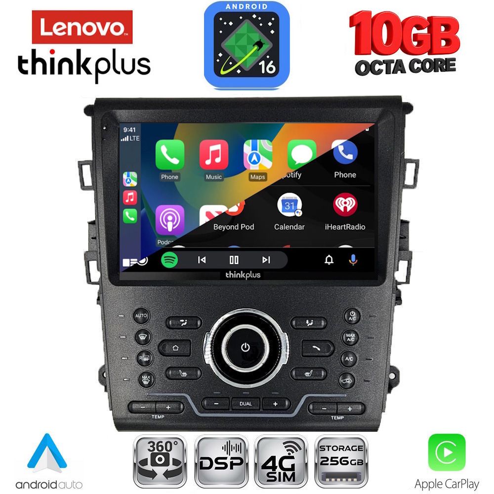 LENOVO LTM 11164_CPA CLIMA (9inc) MULTIMEDIA TABLET for FORD MONDEO mod. 2014-2023 LENOVO LTM 11164_CPA CLIMA (9inc) MULTIMEDIA TABLET for FORD MONDEO mod. 2014-2023