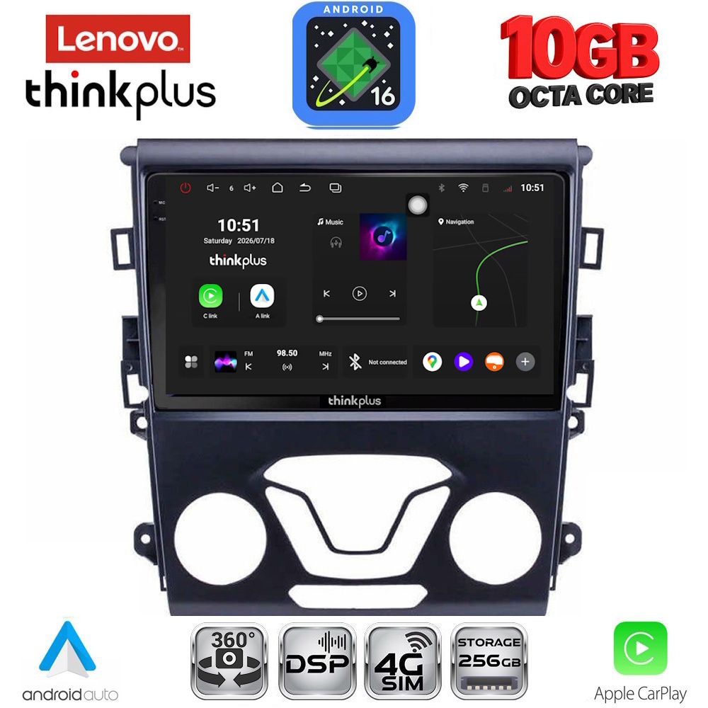LENOVO LTM 11164_CPA A/C (9inc) MULTIMEDIA TABLET for FORD MONDEO mod. 2014-2023 LENOVO LTM 11164_CPA A/C (9inc) MULTIMEDIA TABLET for FORD MONDEO mod. 2014-2023