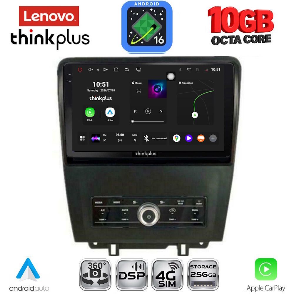 LENOVO LTM 11165_CPA (9inc) MULTIMEDIA TABLET for FORD MUSTANG mod. 2010-2015 LENOVO LTM 11165_CPA (9inc) MULTIMEDIA TABLET for FORD MUSTANG mod. 2010-2015