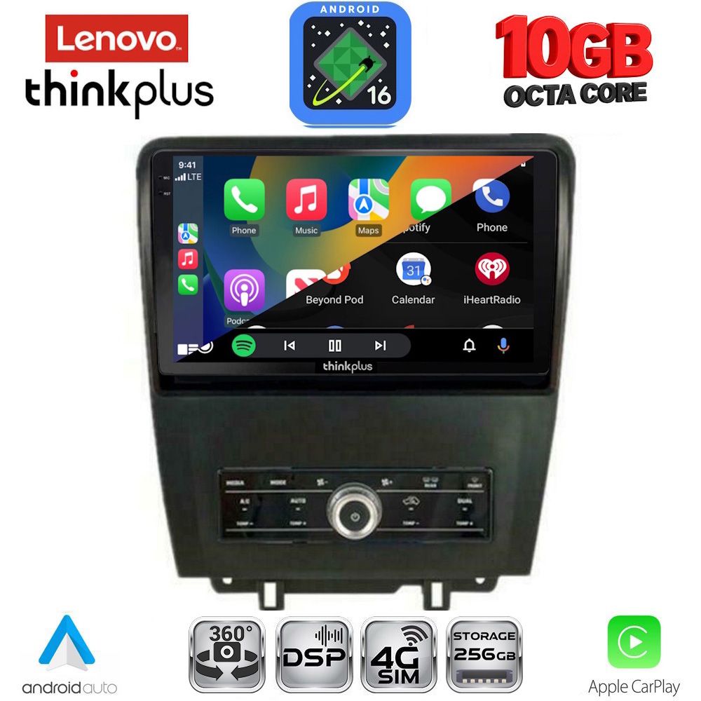 LENOVO LTM 11165_CPA (9inc) MULTIMEDIA TABLET for FORD MUSTANG mod. 2010-2015 LENOVO LTM 11165_CPA (9inc) MULTIMEDIA TABLET for FORD MUSTANG mod. 2010-2015