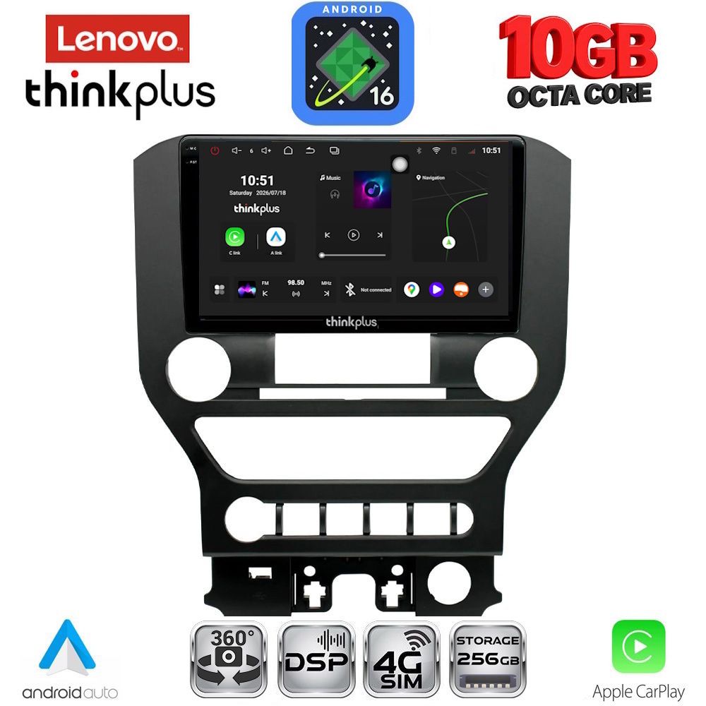 LENOVO LTM 11166_CPA 4BUT (9inc) MULTIMEDIA TABLET for FORD MUSTANG mod. 2015-2020 LENOVO LTM 11166_CPA 4BUT (9inc) MULTIMEDIA TABLET for FORD MUSTANG mod. 2015-2020