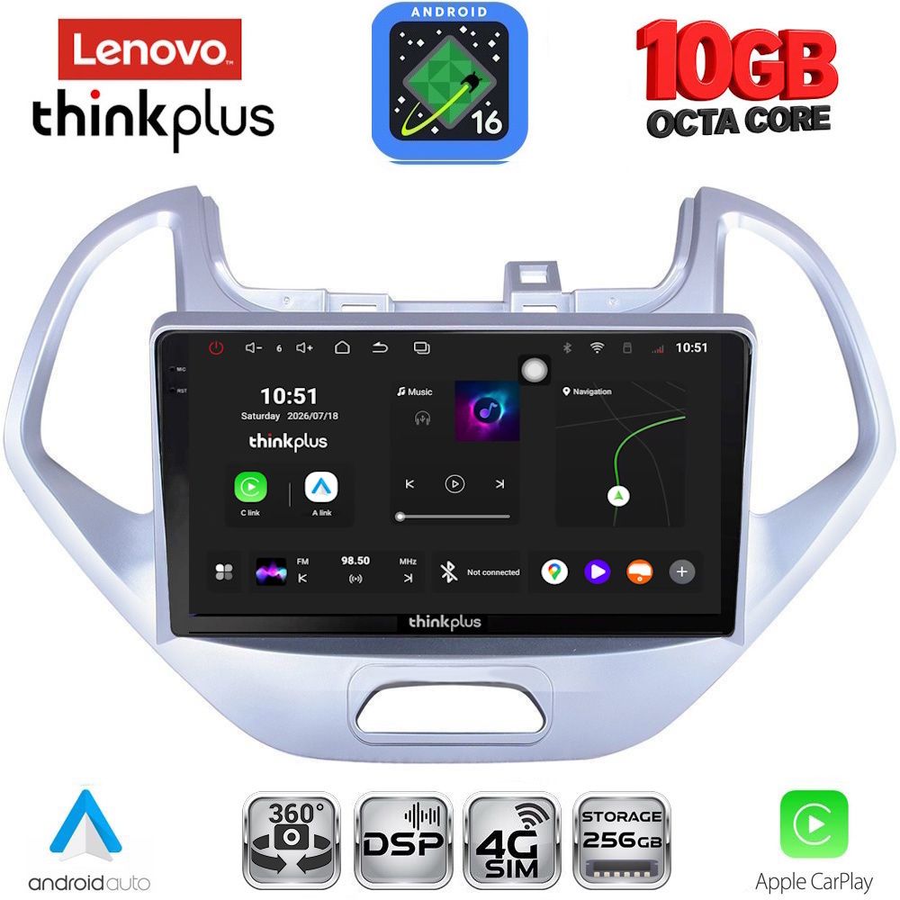 LENOVO LTM 11167LO_CPA (9inc) MULTIMEDIA TABLET for FORD KA mod. 2017-2024 LENOVO LTM 11167LO_CPA (9inc) MULTIMEDIA TABLET for FORD KA mod. 2017-2024