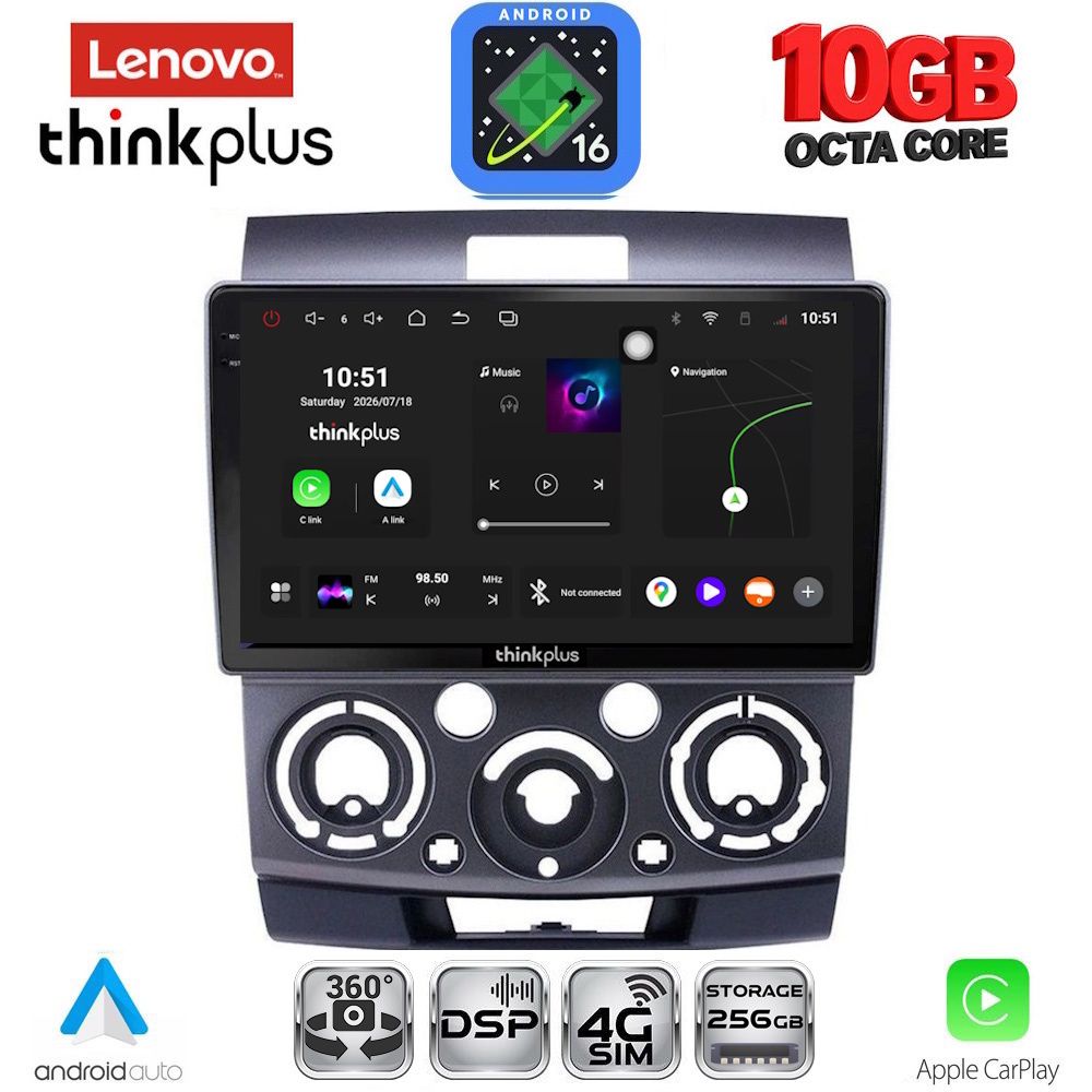 LENOVO LTM 11170_CPA (9inc) MULTIMEDIA TABLET for FORD RANGER | MAZDA BT50 mod. 2006-2011 LENOVO LTM 11170_CPA (9inc) MULTIMEDIA TABLET for FORD RANGER | MAZDA BT50 mod. 2006-2011
