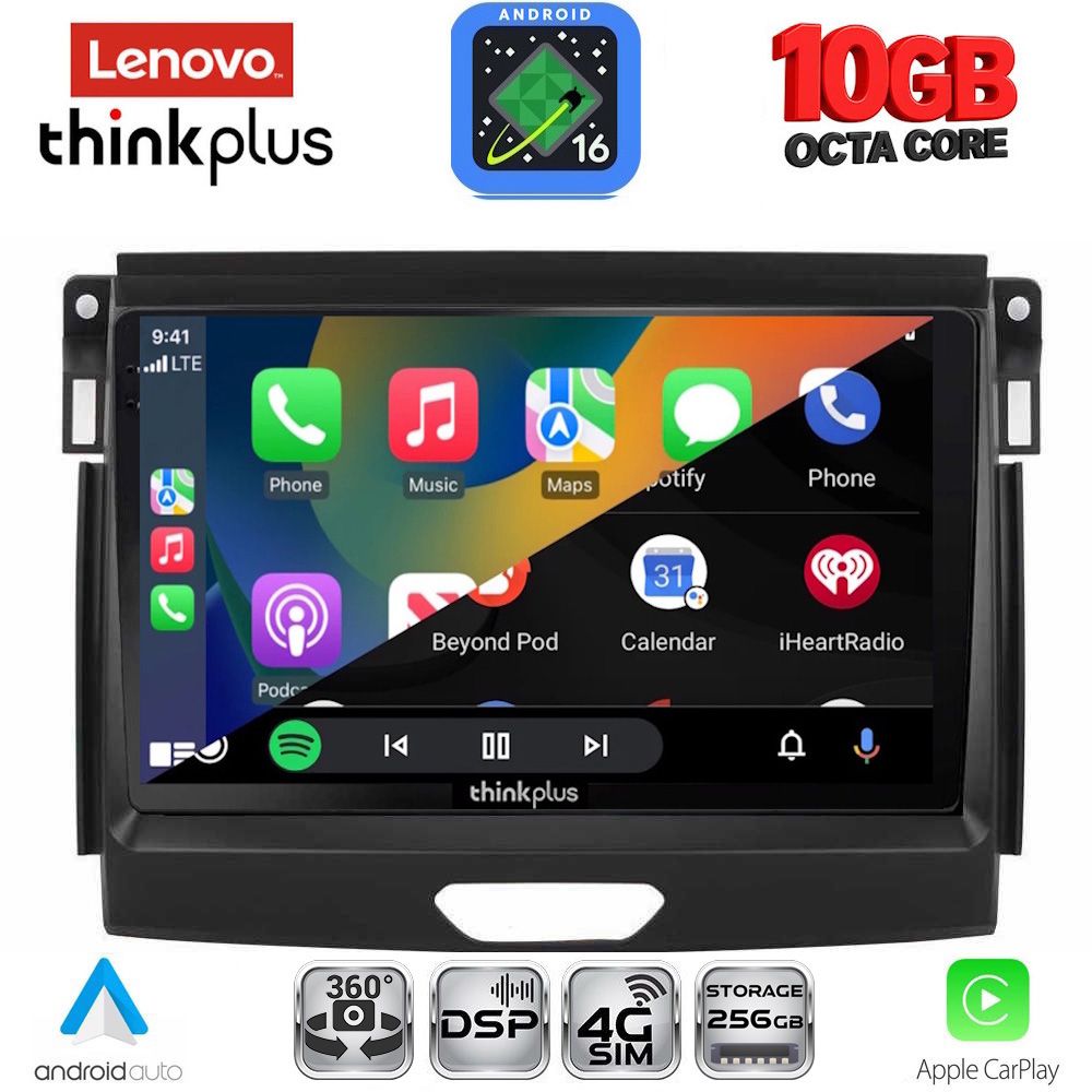 LENOVO LTM 11172A_CPA (9inc) MULTIMEDIA TABLET for FORD RANGER mod. 2015-2018 LENOVO LTM 11172A_CPA (9inc) MULTIMEDIA TABLET for FORD RANGER mod. 2015-2018