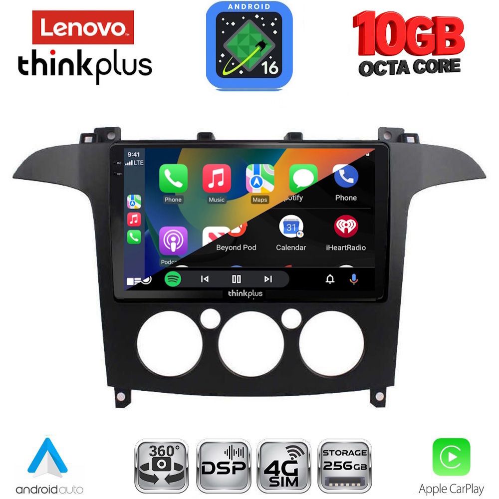 LENOVO LTM 11175_CPA A/C (9inc) MULTIMEDIA TABLET for FORD SMAX mod. 2006-2014 LENOVO LTM 11175_CPA A/C (9inc) MULTIMEDIA TABLET for FORD SMAX mod. 2006-2014