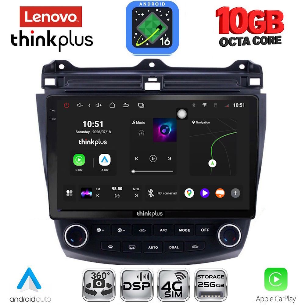 LENOVO LTM 11182_CPA (10inc) MULTIMEDIA TABLET for HONDA ACCORD mod. 2003-2007 LENOVO LTM 11182_CPA (10inc) MULTIMEDIA TABLET for HONDA ACCORD mod. 2003-2007