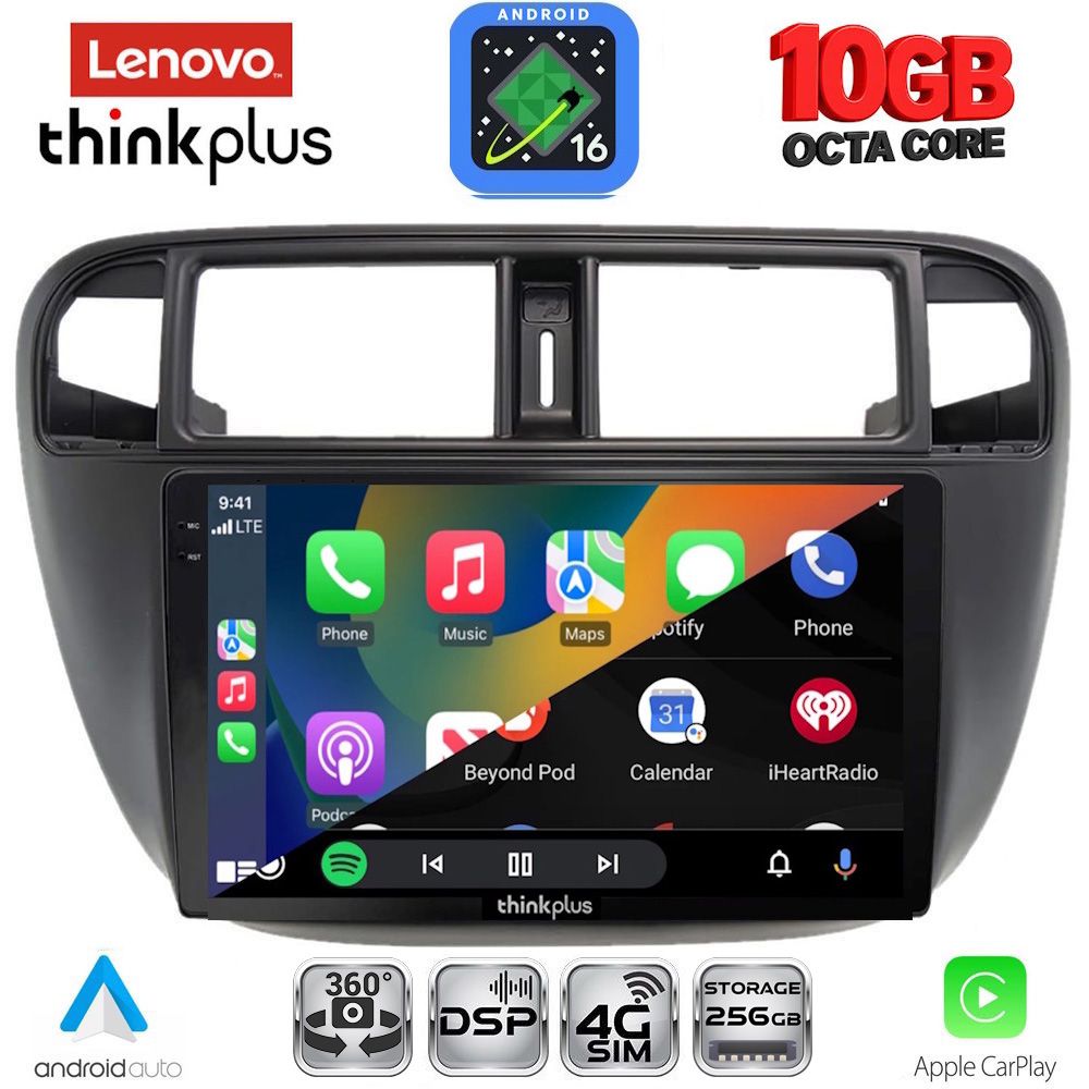 LENOVO LTM 11186_CPA A/C (9inc) MULTIMEDIA TABLET for HONDA CIVIC mod. 1995-2001 LENOVO LTM 11186_CPA A/C (9inc) MULTIMEDIA TABLET for HONDA CIVIC mod. 1995-2001