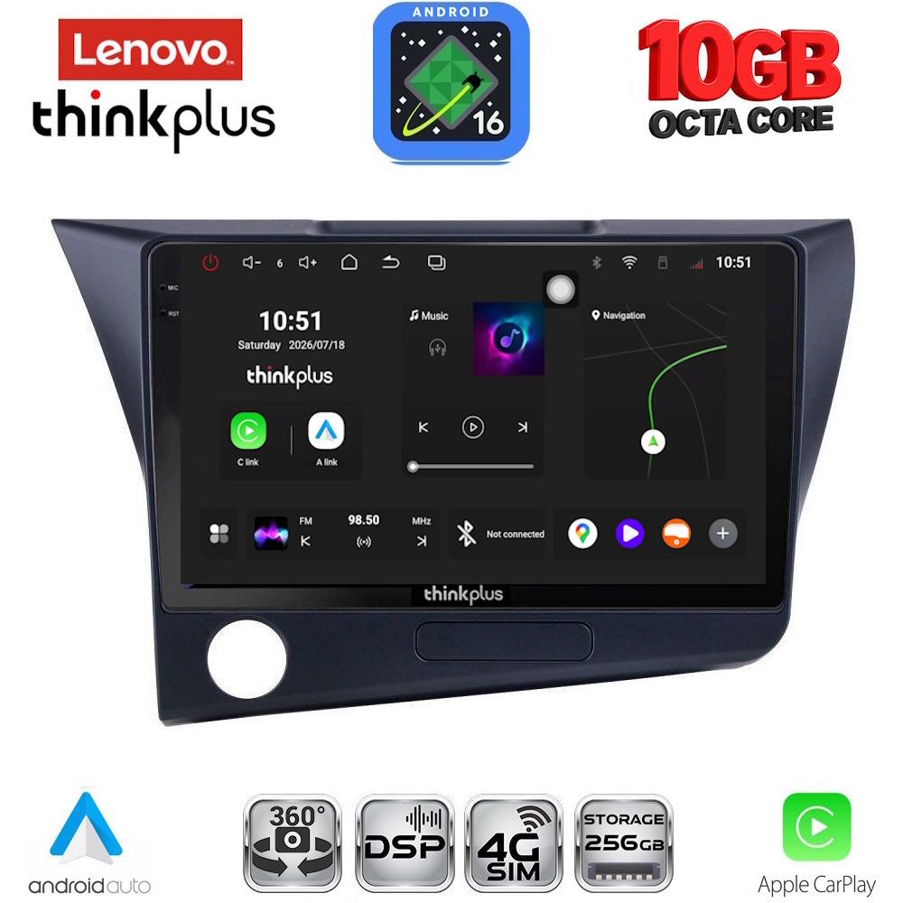 LENOVO LTM 11203_CPA (9inc) MULTIMEDIA TABLET for HONDA CRZ mod. 2010-2016 LENOVO LTM 11203_CPA (9inc) MULTIMEDIA TABLET for HONDA CRZ mod. 2010-2016