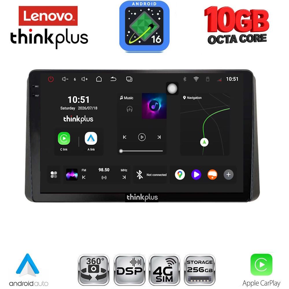 LENOVO LTM 11209_CPA (10inc) MULTIMEDIA TABLET for HONDA WR-V mod. 2022+ LENOVO LTM 11209_CPA (10inc) MULTIMEDIA TABLET for HONDA WR-V mod. 2022+