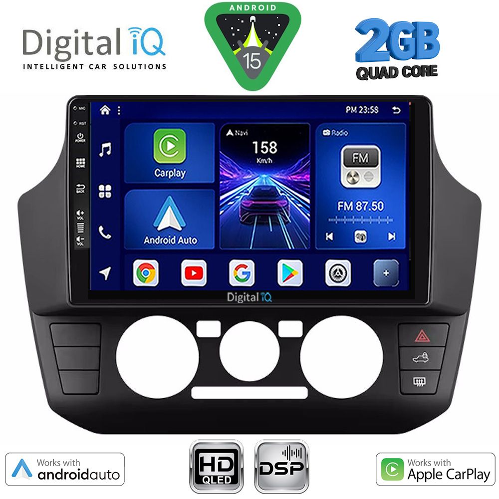 DIGITAL IQ BXC 3774_CPAA (9inc) MULTIMEDIA TABLET for SEAT MII - SKODA CITIGO - VW UP mod. 2017-2023 DIGITAL IQ BXC 3774_CPAA (9inc) MULTIMEDIA TABLET for SEAT MII - SKODA CITIGO - VW UP mod. 2017-2023