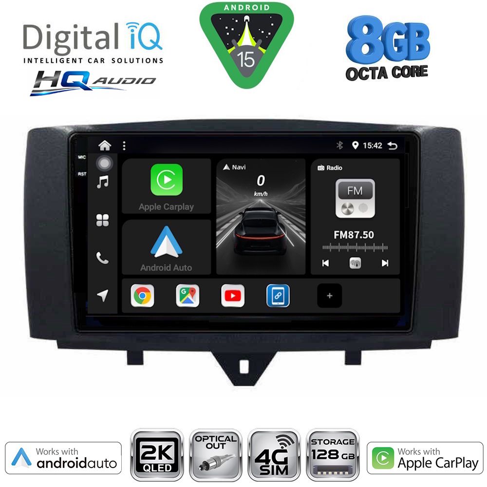 DIGITAL IQ BXK 20622_CPAA (9inc) MULTIMEDIA TABLET for SMART (451) mod. 2010-2015 DIGITAL IQ BXK 20622_CPAA (9inc) MULTIMEDIA TABLET for SMART (451) mod. 2010-2015
