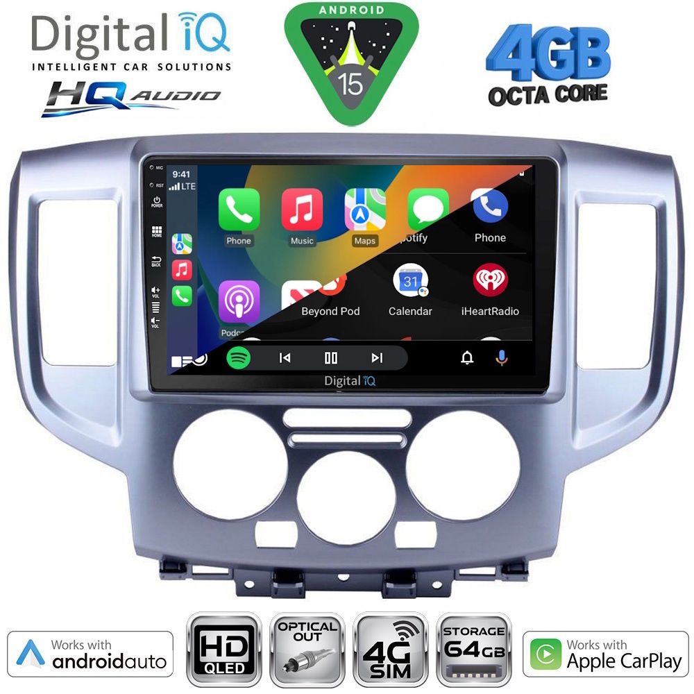 DIGITAL IQ BXK 19458SL_CPAA (9inc) MULTIMEDIA TABLET for NISSAN NV 200 mod. 2009-2020 (SILVER) DIGITAL IQ BXK 19458SL_CPAA (9inc) MULTIMEDIA TABLET for NISSAN NV 200 mod. 2009-2020 (SILVER)