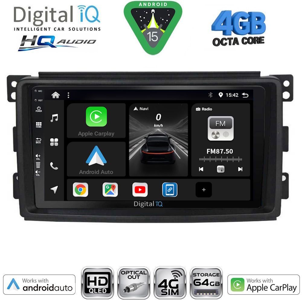 DIGITAL IQ BXK 19621_CPAA (9inc) MULTIMEDIA TABLET for SMART mod. 2007-2010 DIGITAL IQ BXK 19621_CPAA (9inc) MULTIMEDIA TABLET for SMART mod. 2007-2010