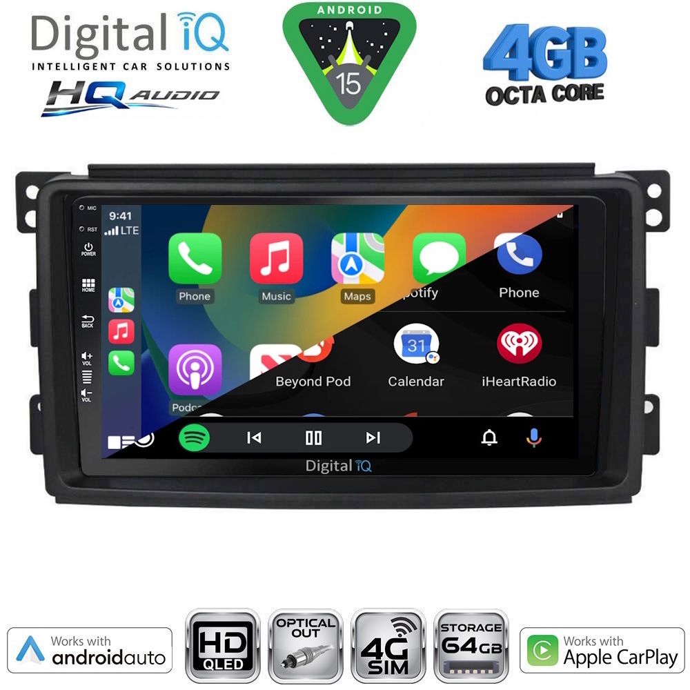 DIGITAL IQ BXK 19621_CPAA (9inc) MULTIMEDIA TABLET for SMART mod. 2007-2010 DIGITAL IQ BXK 19621_CPAA (9inc) MULTIMEDIA TABLET for SMART mod. 2007-2010