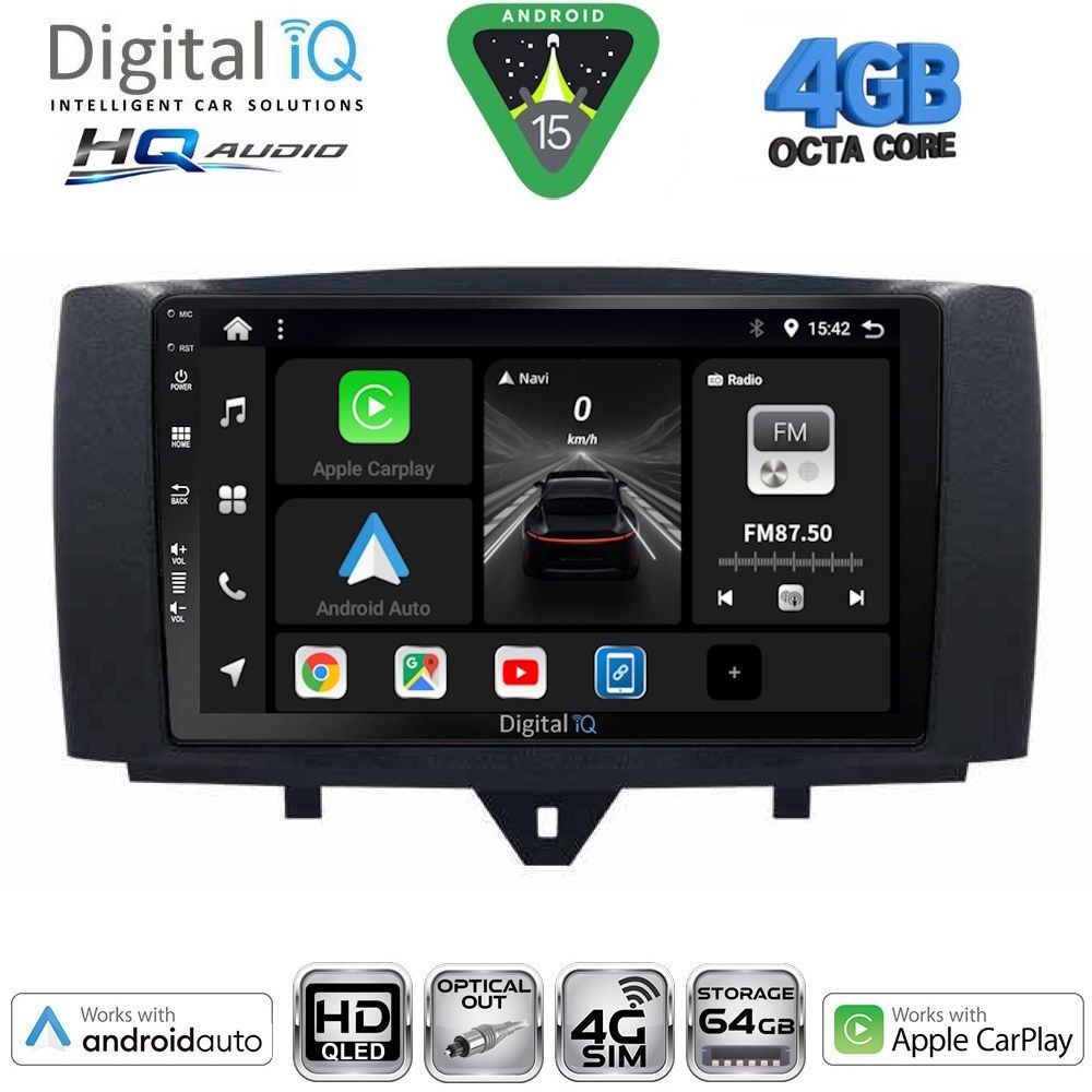 DIGITAL IQ BXK 19622_CPAA (9inc) MULTIMEDIA TABLET for SMART (451) mod. 2010-2015 DIGITAL IQ BXK 19622_CPAA (9inc) MULTIMEDIA TABLET for SMART (451) mod. 2010-2015