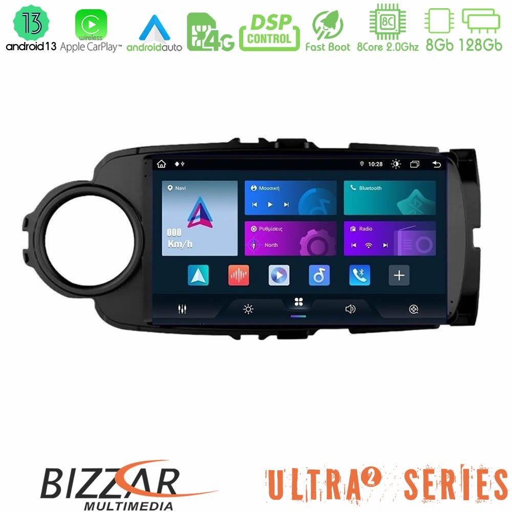 Bizzar Ultra Series Toyota Yaris 2015-2019 8core Android13 8+128GB Navigation Multimedia Tablet 9 (Μαύρο χρώμα) Bizzar Ultra Series Toyota Yaris 2015-2019 8core Android13 8+128GB Navigation Multimedia Tablet 9 (Μαύρο χρώμα)