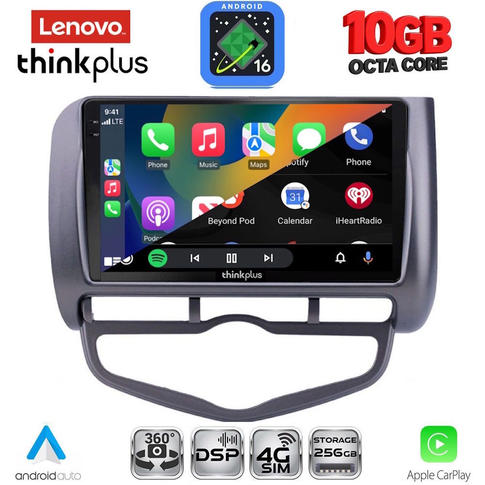 LENOVO LTM 11210_CPA CLIMA (9inc) MULTIMEDIA TABLET for HONDA JAZZ mod. 2002-2008 LENOVO LTM 11210_CPA CLIMA (9inc) MULTIMEDIA TABLET for HONDA JAZZ mod. 2002-2008