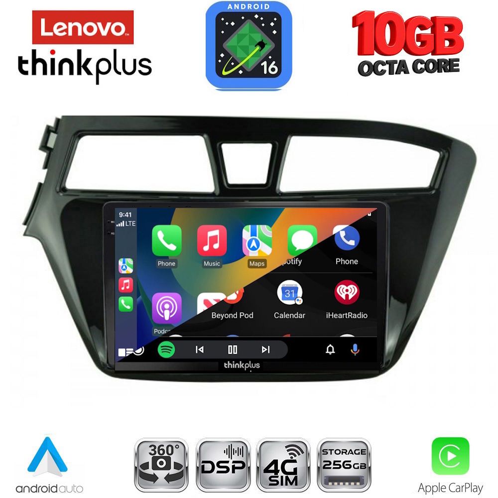 LENOVO LTM 11229_CPA (9inc) MULTIMEDIA TABLET for HYUNDAI i20 mod. 2014-2018 LENOVO LTM 11229_CPA (9inc) MULTIMEDIA TABLET for HYUNDAI i20 mod. 2014-2018