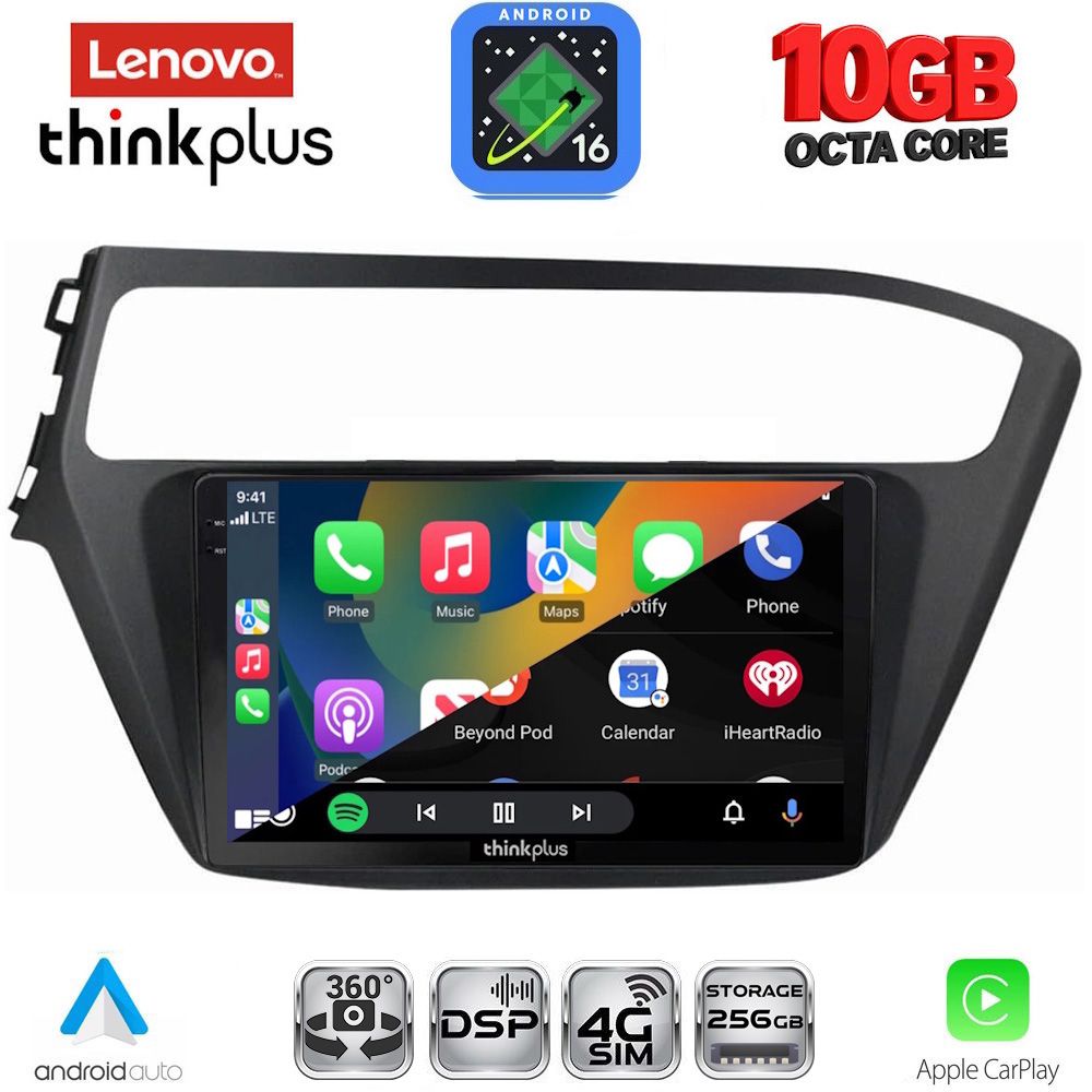 LENOVO LTM 11230_CPA (9inc) MULTIMEDIA TABLET for HYUNDAI i20 mod. 2018-2021 LENOVO LTM 11230_CPA (9inc) MULTIMEDIA TABLET for HYUNDAI i20 mod. 2018-2021