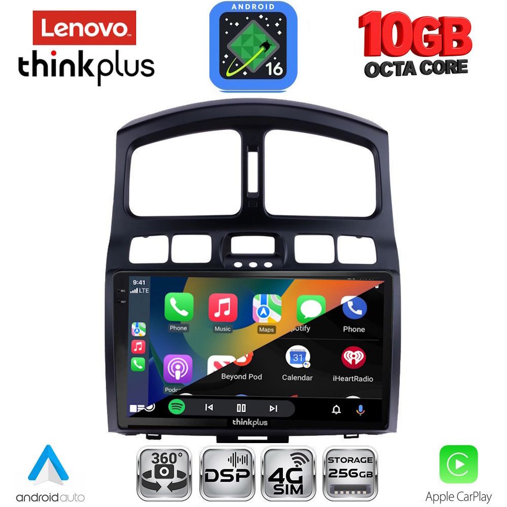 LENOVO LTM 11236_CPA (9inc) MULTIMEDIA TABLET for HYUNDAI SANTA FE mod. 2003-2006 LENOVO LTM 11236_CPA (9inc) MULTIMEDIA TABLET for HYUNDAI SANTA FE mod. 2003-2006