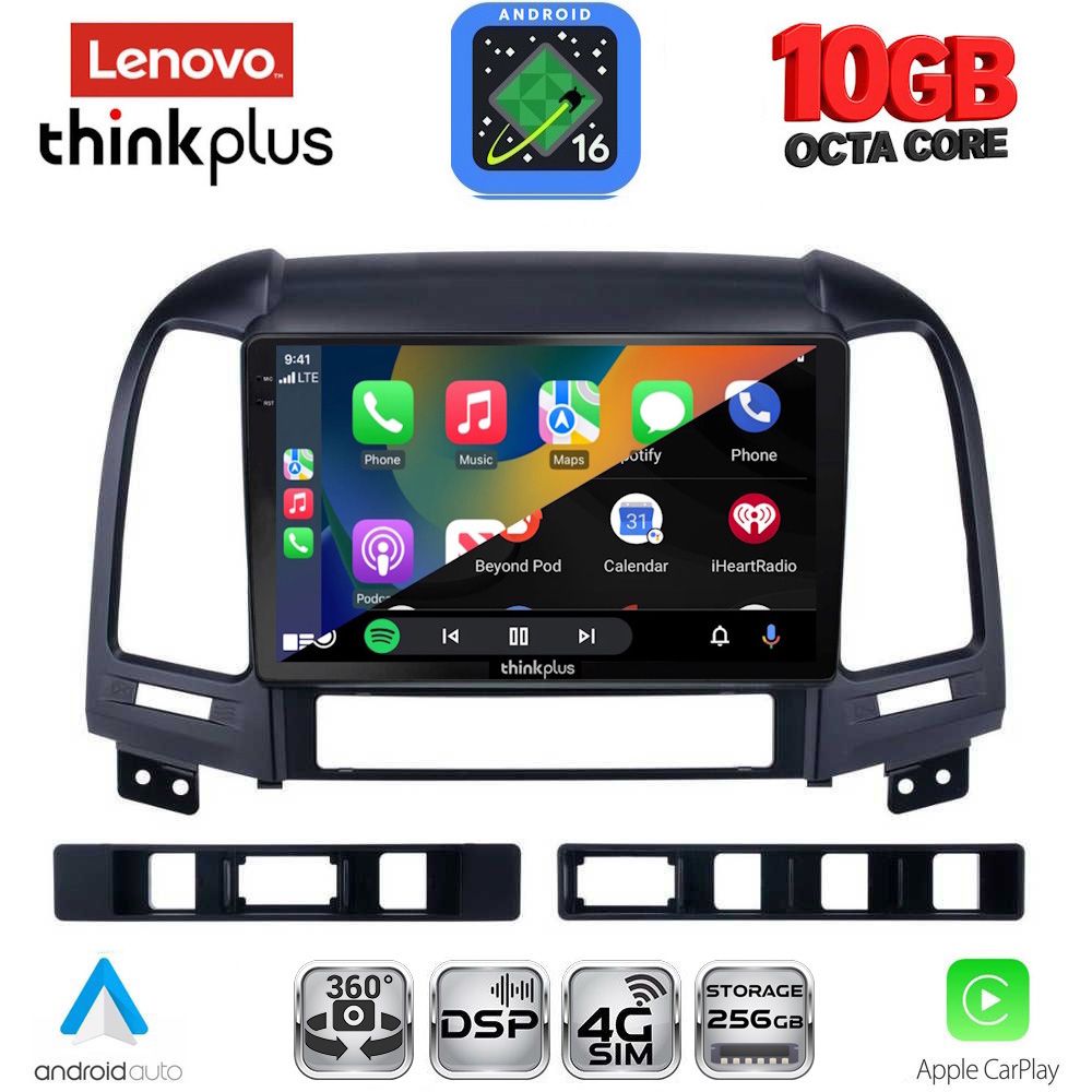 LENOVO LTM 11239_CPA (9inc) MULTIMEDIA TABLET for HYUNDAI SANTA FE mod. 2005-2013 LENOVO LTM 11239_CPA (9inc) MULTIMEDIA TABLET for HYUNDAI SANTA FE mod. 2005-2013