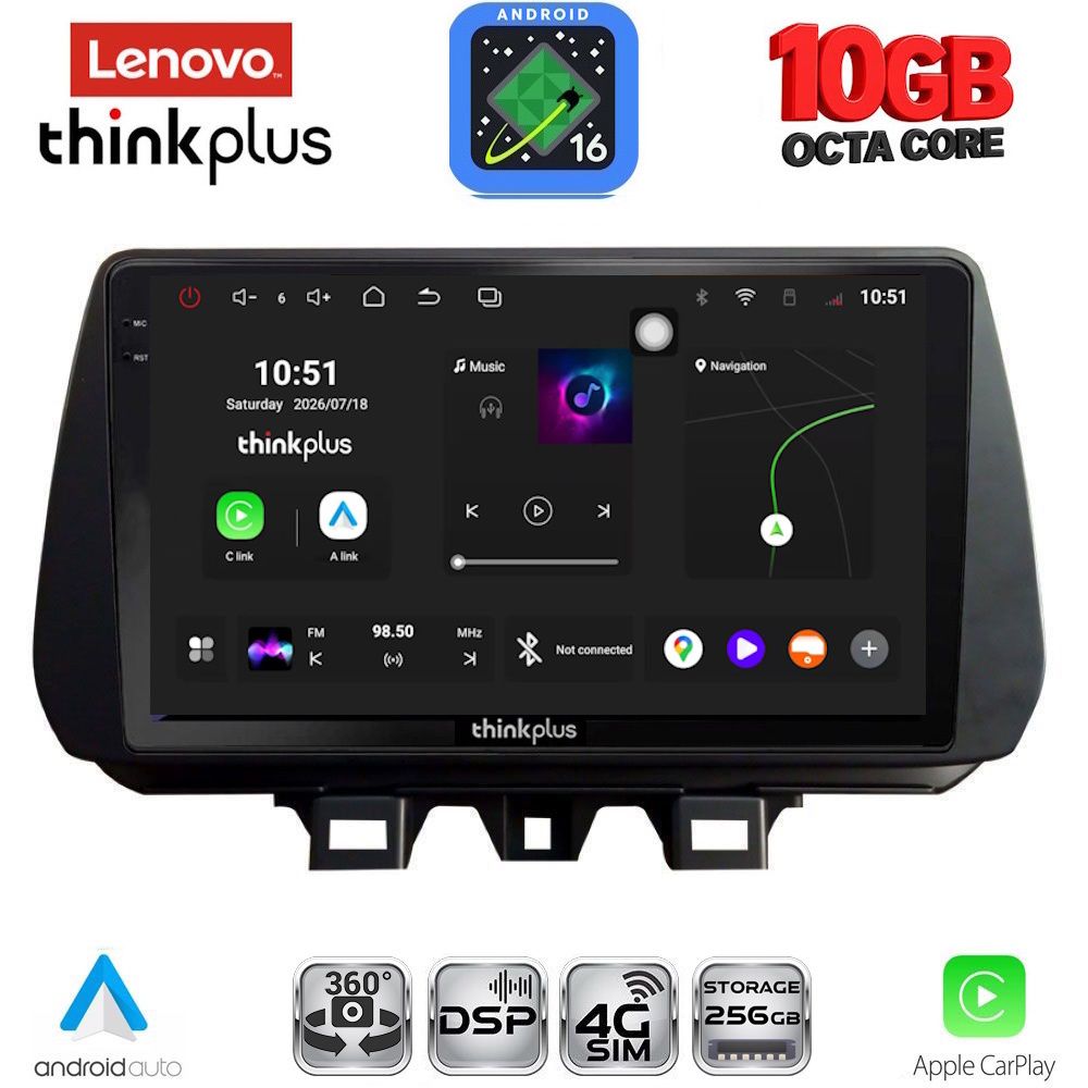 LENOVO LTM 11244_CPA (9inc) MULTIMEDIA TABLET for HYUNDAI TUCSON mod. 2019-2023 LENOVO LTM 11244_CPA (9inc) MULTIMEDIA TABLET for HYUNDAI TUCSON mod. 2019-2023