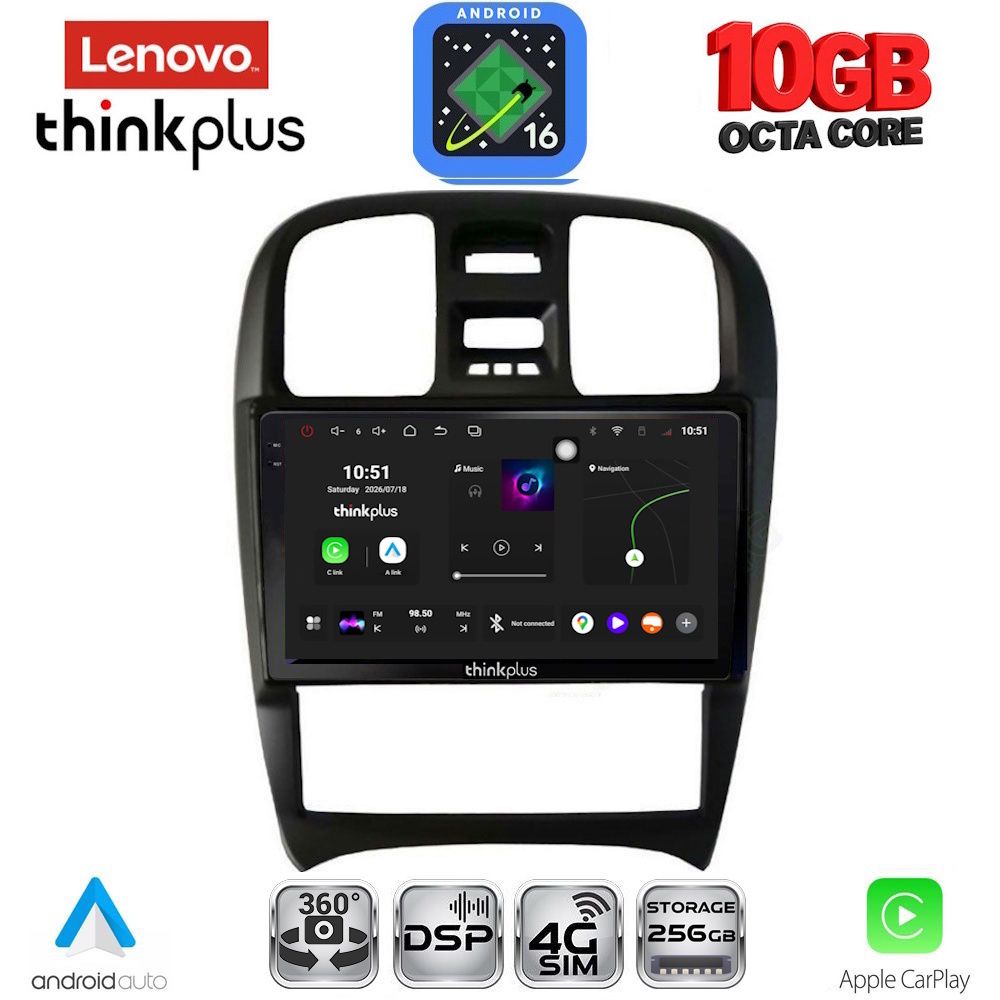 LENOVO LTM 11247_CPA (9inc) MULTIMEDIA TABLET for HYUNDAI SONATA mod. 2000-2006 LENOVO LTM 11247_CPA (9inc) MULTIMEDIA TABLET for HYUNDAI SONATA mod. 2000-2006