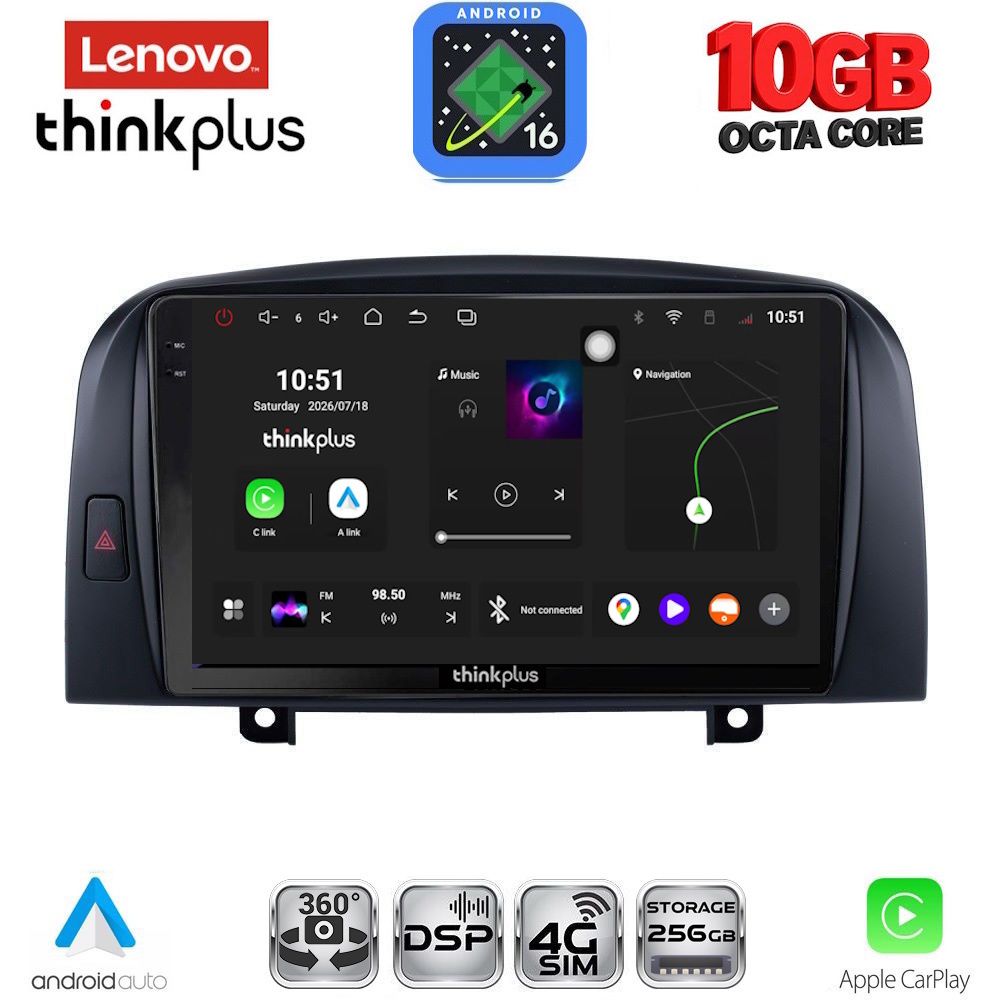 LENOVO LTM 11248_CPA (9inc) MULTIMEDIA TABLET for HYUNDAI SONATA mod. 2006-2009 LENOVO LTM 11248_CPA (9inc) MULTIMEDIA TABLET for HYUNDAI SONATA mod. 2006-2009