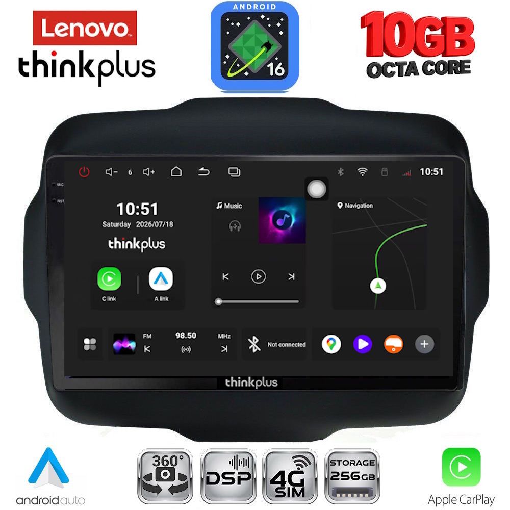 LENOVO LTM 11290_CPA (9inc) MULTIMEDIA TABLET for JEEP RENEGADE mod. 2014-2025 LENOVO LTM 11290_CPA (9inc) MULTIMEDIA TABLET for JEEP RENEGADE mod. 2014-2025