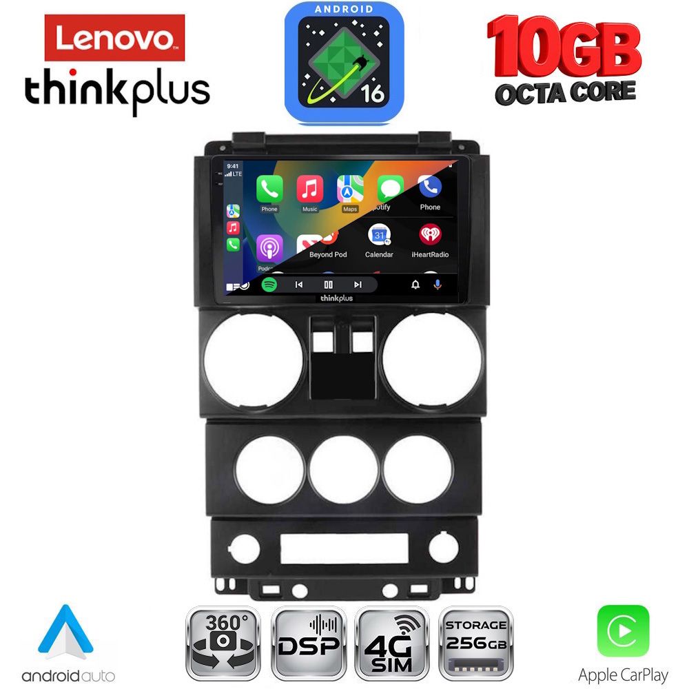 LENOVO LTM 11293_CPA (9inc) MULTIMEDIA TABLET for JEEP WRANGLER mod. 2006-2011 LENOVO LTM 11293_CPA (9inc) MULTIMEDIA TABLET for JEEP WRANGLER mod. 2006-2011