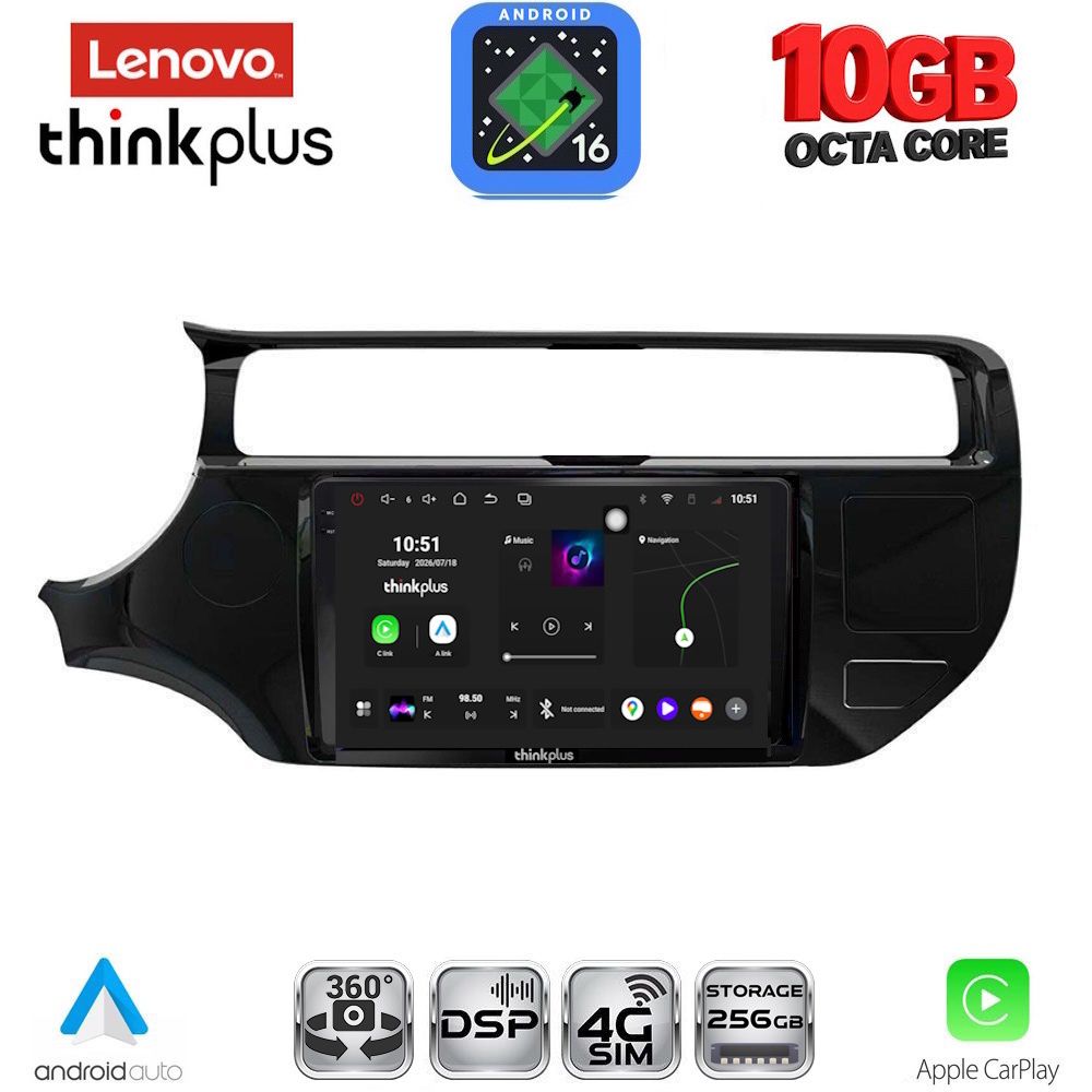 LENOVO LTM 11315_CPA (9inc) MULTIMEDIA TABLET for KIA RIO mod. 2015-2018 LENOVO LTM 11315_CPA (9inc) MULTIMEDIA TABLET for KIA RIO mod. 2015-2018