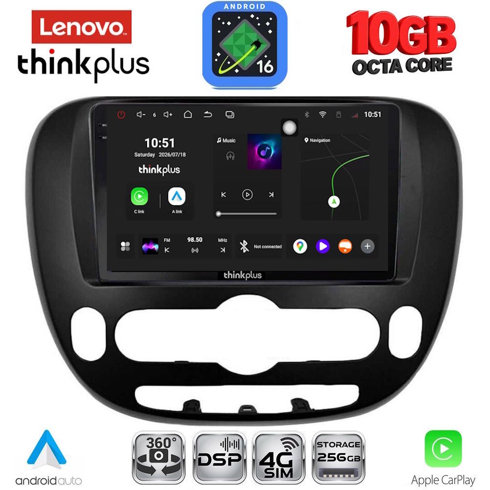 LENOVO LTM 11321_CPA (9inc) MULTIMEDIA TABLET for KIA SOUL mod. 2013-2019 LENOVO LTM 11321_CPA (9inc) MULTIMEDIA TABLET for KIA SOUL mod. 2013-2019