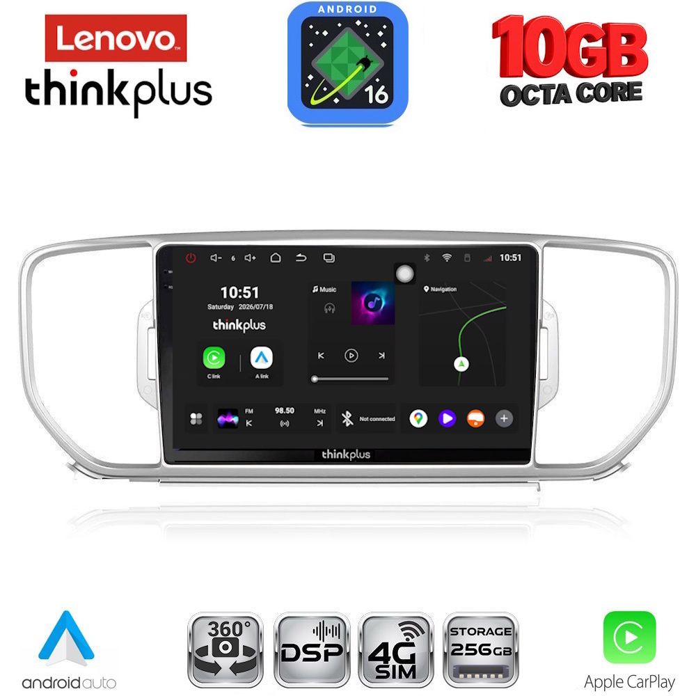 LENOVO LTM 11326_CPA (9inc) MULTIMEDIA TABLET for KIA SPORTAGE mod. 2015-2018 LENOVO LTM 11326_CPA (9inc) MULTIMEDIA TABLET for KIA SPORTAGE mod. 2015-2018