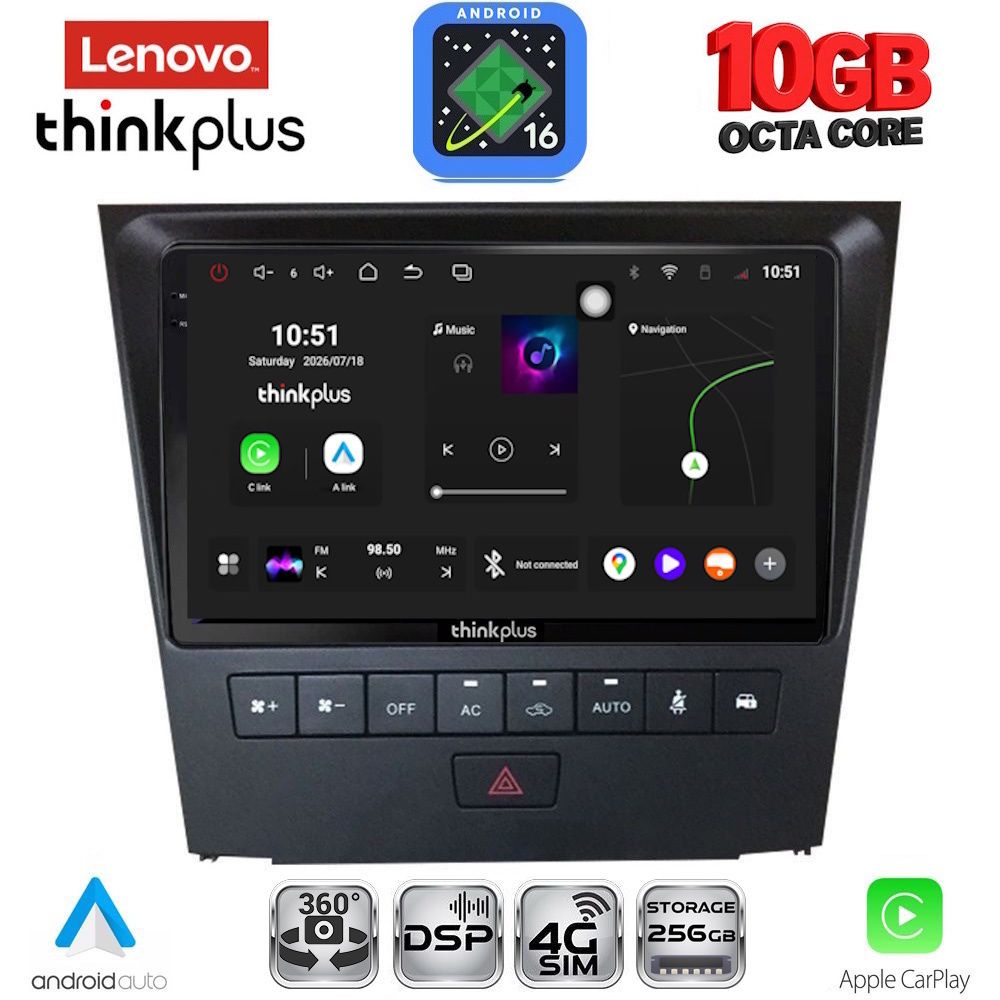 LENOVO LTM 11341_CPA (9inc) MULTIMEDIA TABLET for LEXUS GS mod. 2004-2011 LENOVO LTM 11341_CPA (9inc) MULTIMEDIA TABLET for LEXUS GS mod. 2004-2011