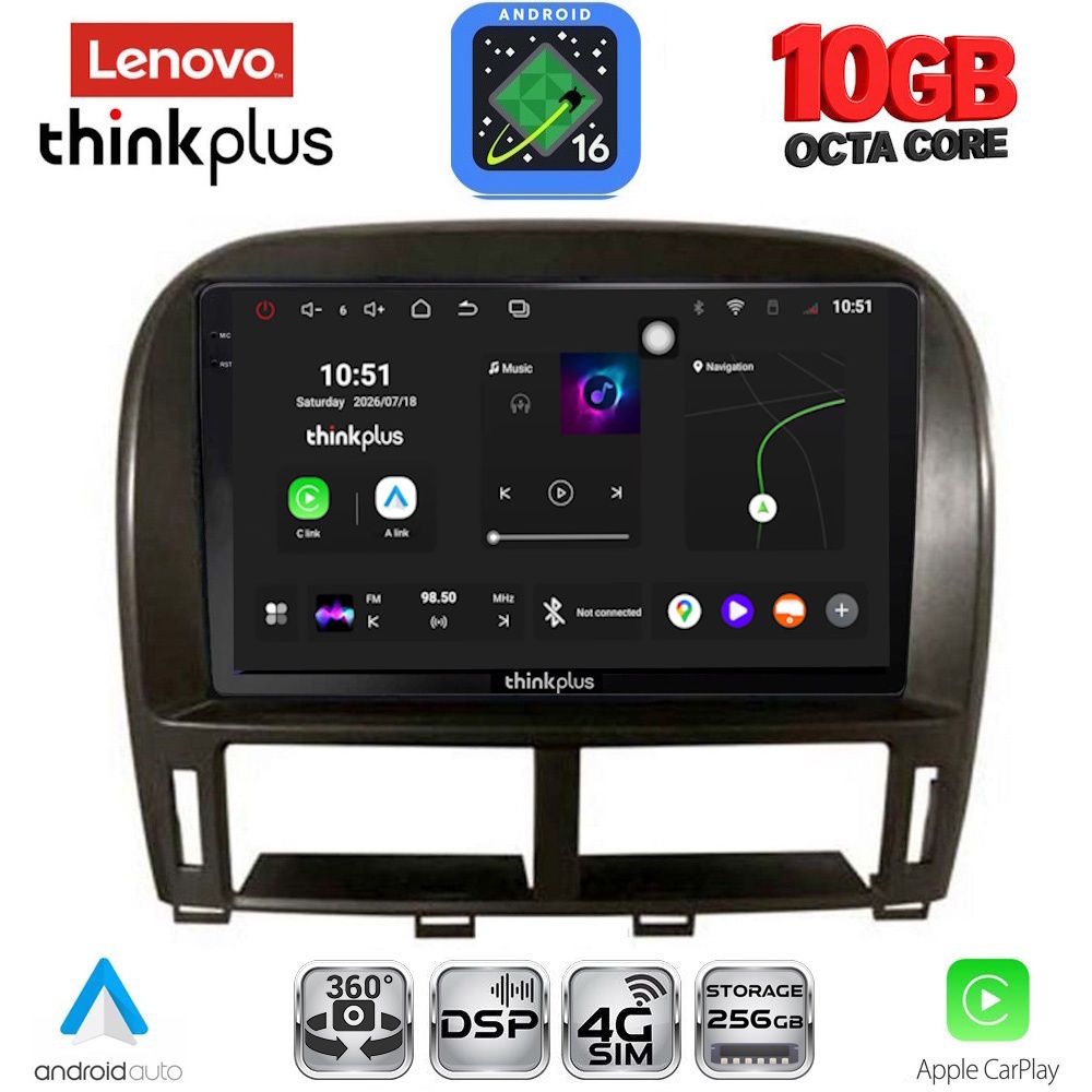 LENOVO LTM 11343_CPA (9inc) MULTIMEDIA TABLET for LEXUS LS 430 – XF 430 mod. 2000-2006 LENOVO LTM 11343_CPA (9inc) MULTIMEDIA TABLET for LEXUS LS 430 – XF 430 mod. 2000-2006