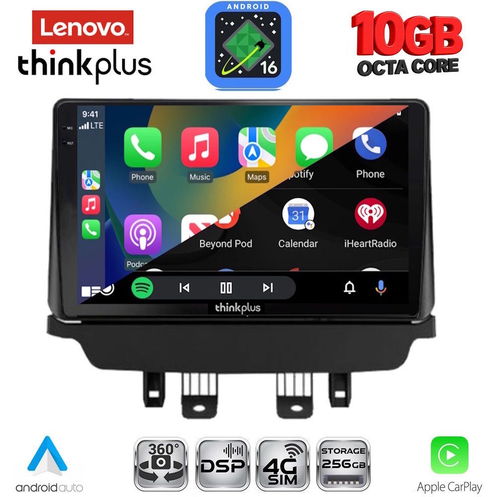 LENOVO LTM 11362_CPA (9inc) MULTIMEDIA TABLET for MAZDA 2 mod. 2014-2023 LENOVO LTM 11362_CPA (9inc) MULTIMEDIA TABLET for MAZDA 2 mod. 2014-2023