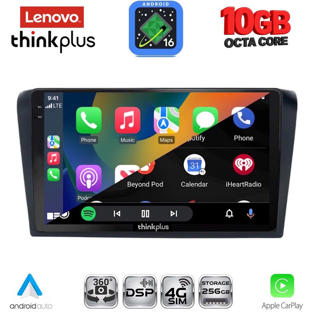 LENOVO LTM 11365_CPA (9inc) MULTIMEDIA TABLET for MAZDA 3 mod. 2003-2008 LENOVO LTM 11365_CPA (9inc) MULTIMEDIA TABLET for MAZDA 3 mod. 2003-2008
