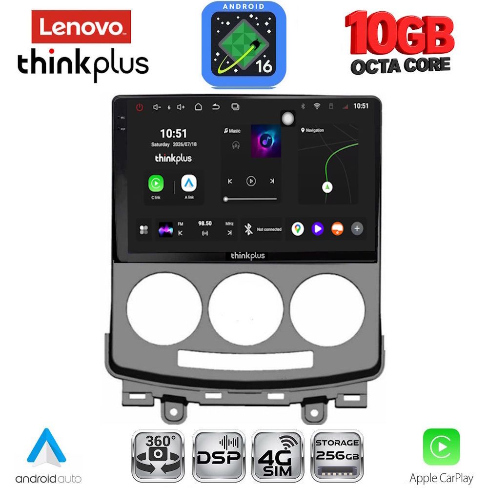 LENOVO LTM 11370_CPA (9inc) MULTIMEDIA TABLET for MAZDA 5 mod. 2004-2010 LENOVO LTM 11370_CPA (9inc) MULTIMEDIA TABLET for MAZDA 5 mod. 2004-2010