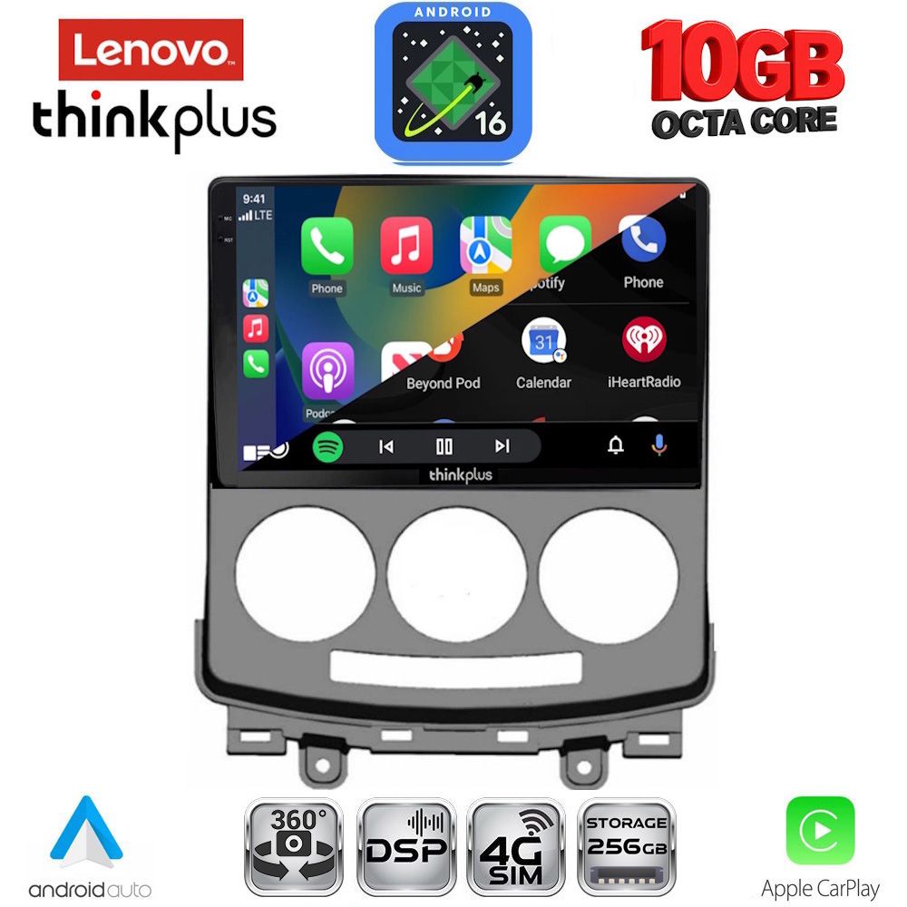 LENOVO LTM 11370_CPA (9inc) MULTIMEDIA TABLET for MAZDA 5 mod. 2004-2010 LENOVO LTM 11370_CPA (9inc) MULTIMEDIA TABLET for MAZDA 5 mod. 2004-2010