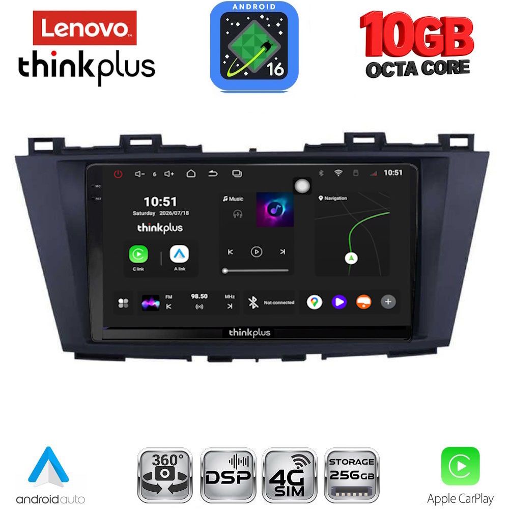 LENOVO LTM 11371_CPA (9inc) MULTIMEDIA TABLET for MAZDA 5 mod. 2011-2020 LENOVO LTM 11371_CPA (9inc) MULTIMEDIA TABLET for MAZDA 5 mod. 2011-2020