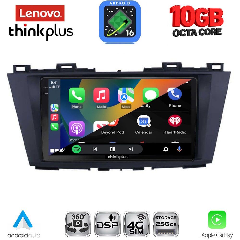 LENOVO LTM 11371_CPA (9inc) MULTIMEDIA TABLET for MAZDA 5 mod. 2011-2020 LENOVO LTM 11371_CPA (9inc) MULTIMEDIA TABLET for MAZDA 5 mod. 2011-2020