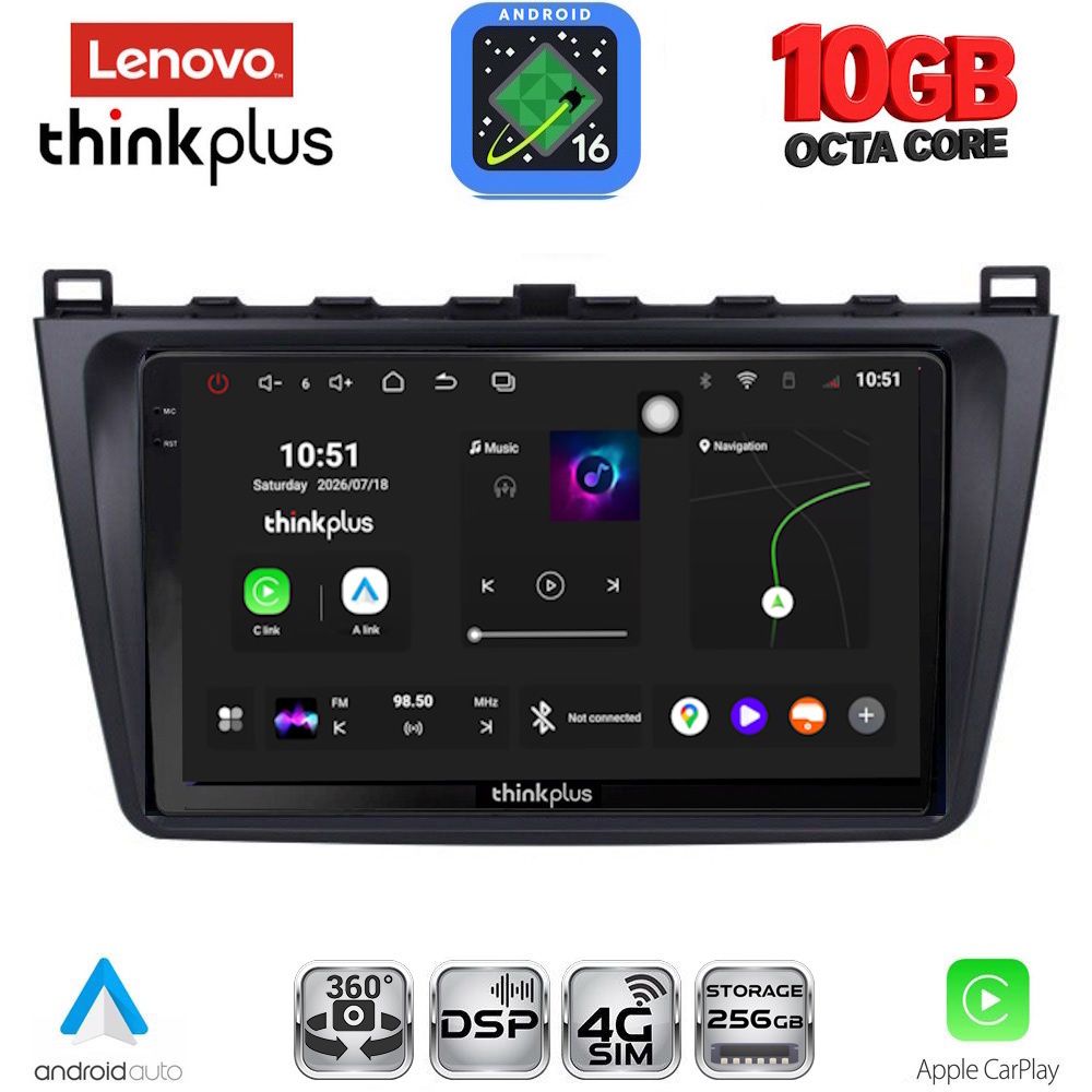 LENOVO LTM 11377_CPA (9inc) MULTIMEDIA TABLET for MAZDA 6 mod. 2008-2012 LENOVO LTM 11377_CPA (9inc) MULTIMEDIA TABLET for MAZDA 6 mod. 2008-2012