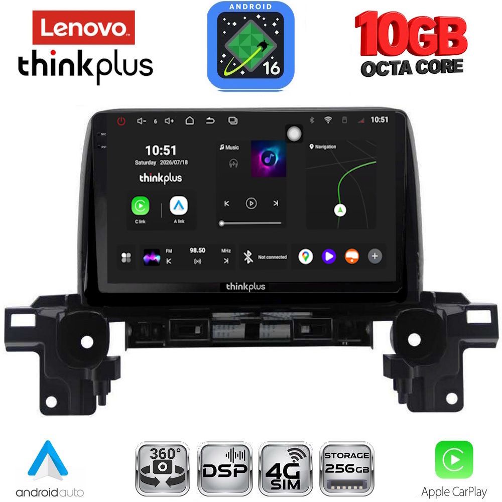 LENOVO LTM 11381_CPA (9inc) MULTIMEDIA TABLET for MAZDA CX5 mod. 2017-2025 LENOVO LTM 11381_CPA (9inc) MULTIMEDIA TABLET for MAZDA CX5 mod. 2017-2025