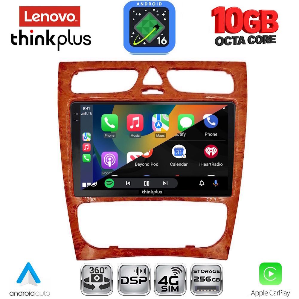 LENOVO LTM 11402CH_CPA (9inc) MULTIMEDIA TABLET for MERCEDES C (W203) mod. 1999-2004 LENOVO LTM 11402CH_CPA (9inc) MULTIMEDIA TABLET for MERCEDES C (W203) mod. 1999-2004