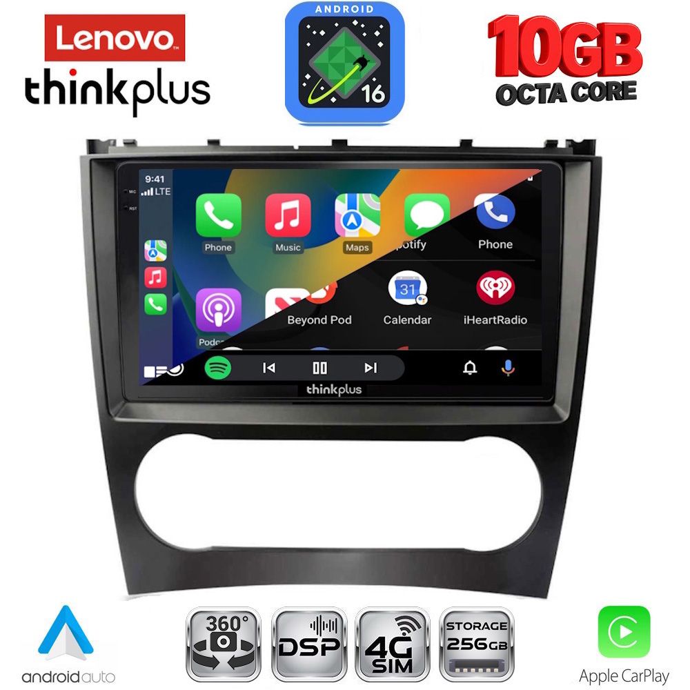 LENOVO LTM 11404_CPA (9inc) MULTIMEDIA TABLET for MERCEDES C – CLK (W203-209) mod. 2004-2008 LENOVO LTM 11404_CPA (9inc) MULTIMEDIA TABLET for MERCEDES C – CLK (W203-209) mod. 2004-2008