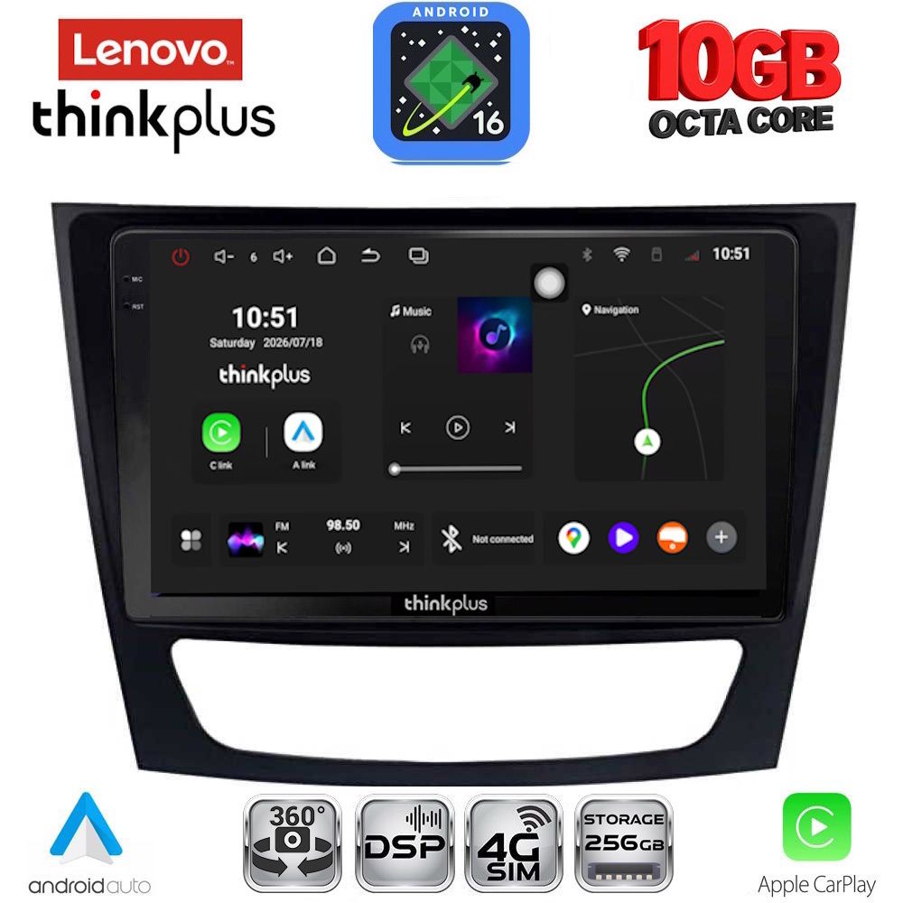 LENOVO LTM 11408_CPA (9inc) MULTIMEDIA TABLET for MERCEDES E (W211) – CLS (W219) mod. 2003-2009 LENOVO LTM 11408_CPA (9inc) MULTIMEDIA TABLET for MERCEDES E (W211) – CLS (W219) mod. 2003-2009